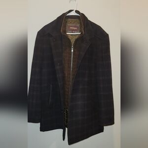 Mens Johnston & Murphy Wool Coat (L)